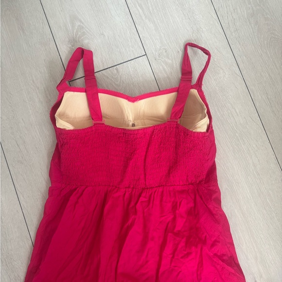 Pink Midi Sundress with built in bra - Picture 2 of 4
